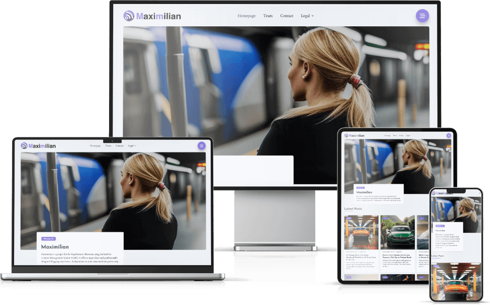WeaverPixel - Product Image of the Maximilian Template
